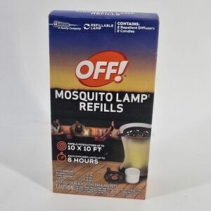 OFF! Mosquito Lamp Refills 2ct Diffusers & Candles Blue Box Outdoor Protection